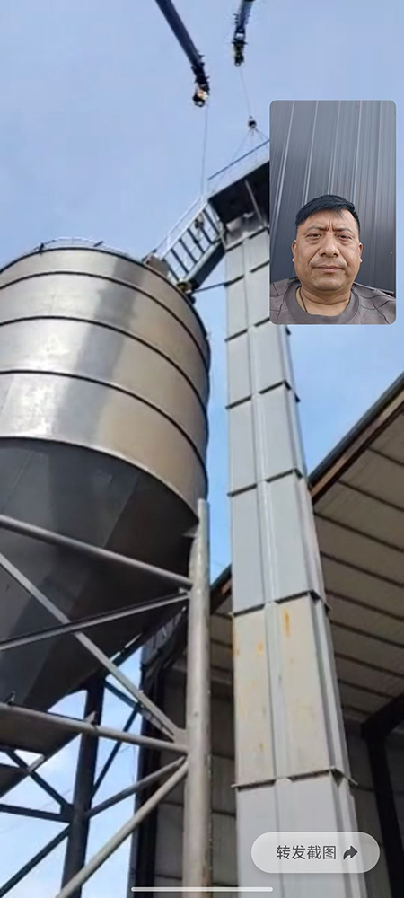 給客戶視頻指導(dǎo)安裝斗提機(jī)！解決客戶所需問(wèn)題!